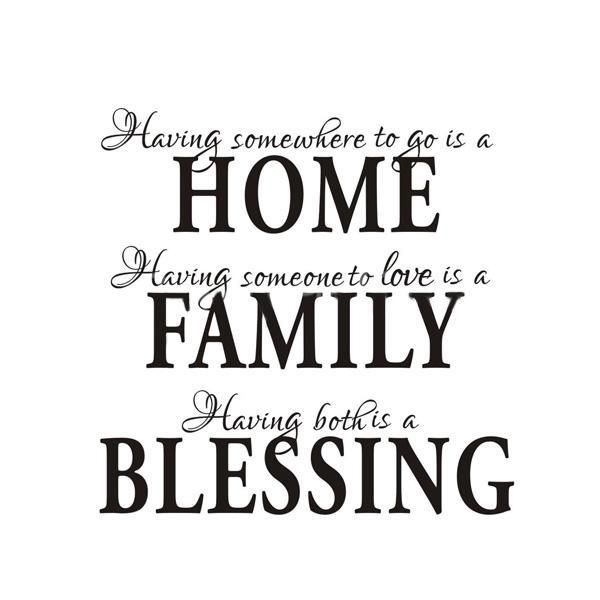 

wall stickers home family blessing english sticker decal removable mural decor