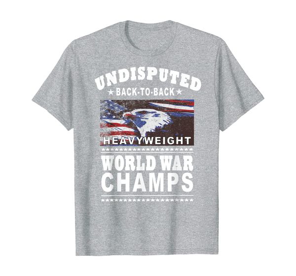 

back to back heavyweight world war champs tshirt, White;black