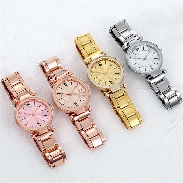 Senhoras assistir Bracelete de discagem simples 34mm Boutique Wrist Fashion Girl Wristwatch Style Business Style Gift for Girlfriendwatches Montre de Luxe Mulher Relógios