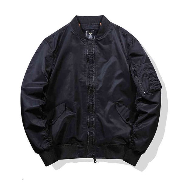

men's jackets tehezad autumn men pilot ma-1 style military bomber loose streetwear baseball windbreaker soldier zujd, Black;brown
