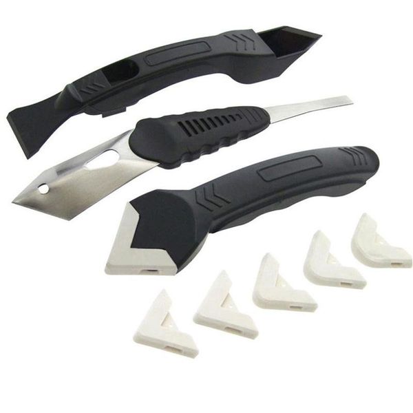 

professional hand tool sets 3pcs/set sealant remover scraper caulking grout kit tools glass rubber cleaning squeegee decoration set accessor