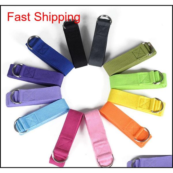 

183cm yoga fitness resistance bands yoga stripes belts stretch strap d-ring belt waist leg gym rope qylgfg dh_seller2010, Silver