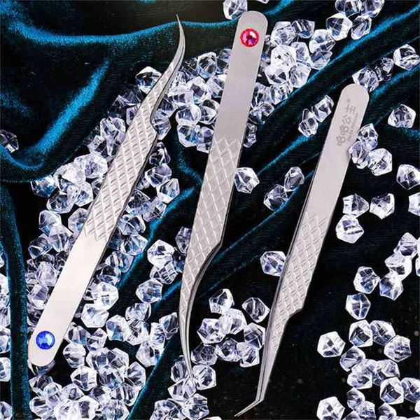 

alloy tweezers high tightness volume eyelash tweezer super light professional eye lash dedicated make up pince 210915