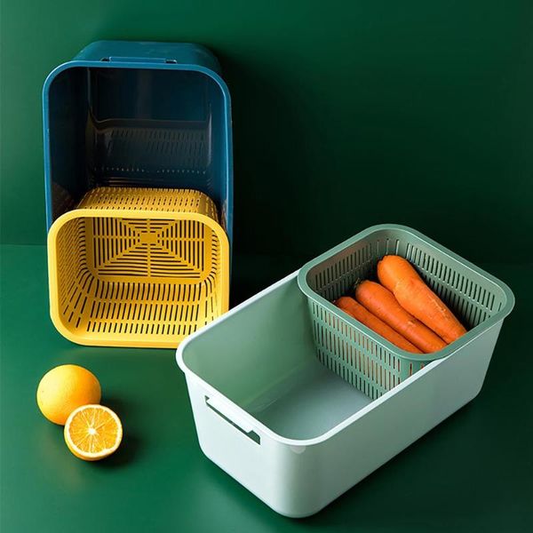 

storage baskets double-layer plant-like wash table mans household kitchen green room coffee fruit dish basket tools
