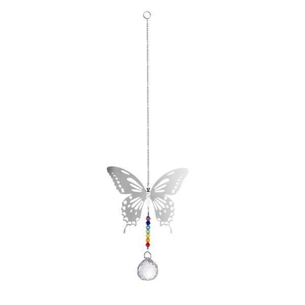 

outdoor reflection hanging sun catchers prisms crystal pendant rainbow gift accessories butterfly shaped window decorative craft