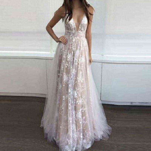 

luxury evening dress summer lace deep v wedding long dr's, Black;gray