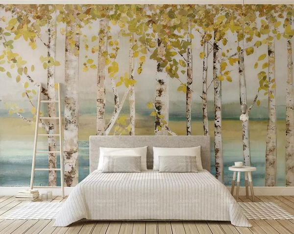 

wallpapers [self-adhesive] 3d yellow leafy tree 1558326 wall paper mural print decal murals