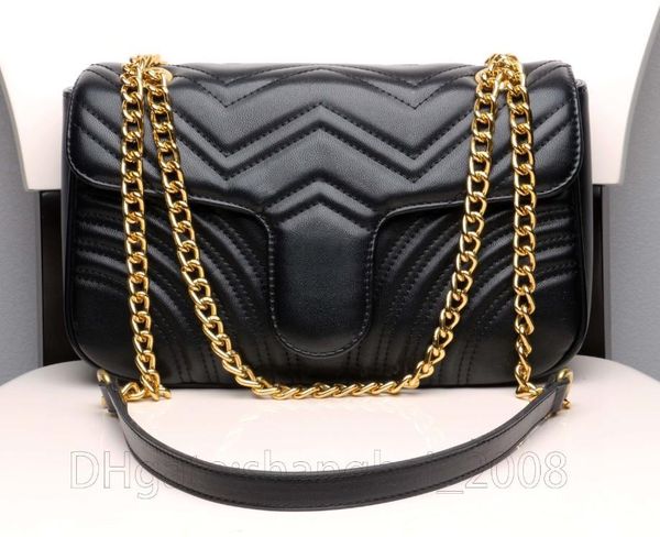 

womens women luxurys designers marmont bag bags 2021 shoulder handbag handbags classic leather heart style gold chain tote messenger5up1
