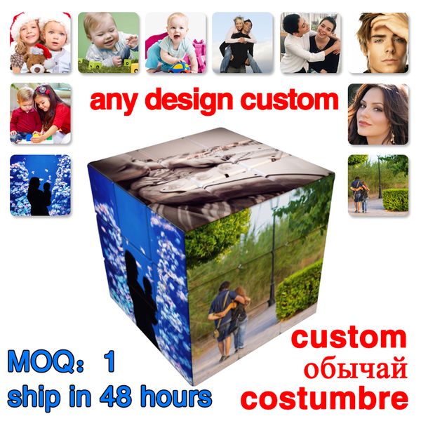 

cubo magico print personalized magic cube 3x3x3 profissional cubing speed story puzzles stickerless custom made toys gift