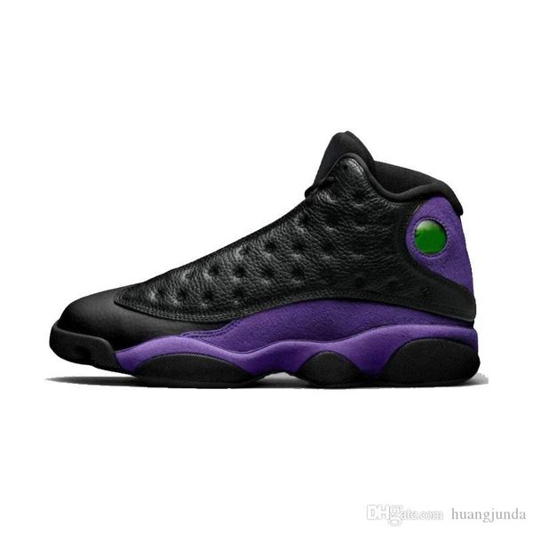 

retro mens jumpman 13s basketball shoes 13 xiii sneakers court purple black white olive green playoffs grey dmp lebron 19 tennis with box