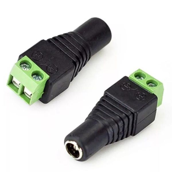 

10 pcs 5.5*2.1mm dc power male female plug jack adapter connector for cctv led 3528 5630 strip light