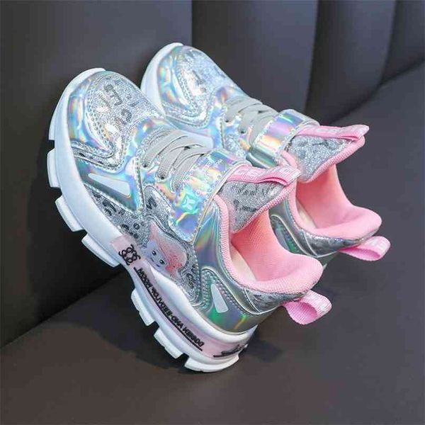 

princess shoes girl children spring girls kids designer bring for big sneakers 210913, Black