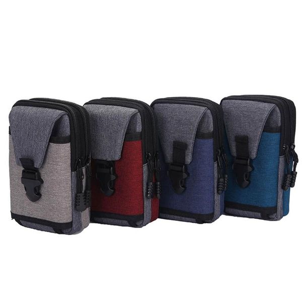 

waist bags d0lf vintage canvas bag belt hook loop holster carry phone pouch wallet case