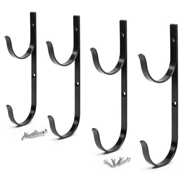 

pool & accessories 4 pieces swimming hanger aluminium holder with screws ideal hooks and strap stores organizes equipment d5qd