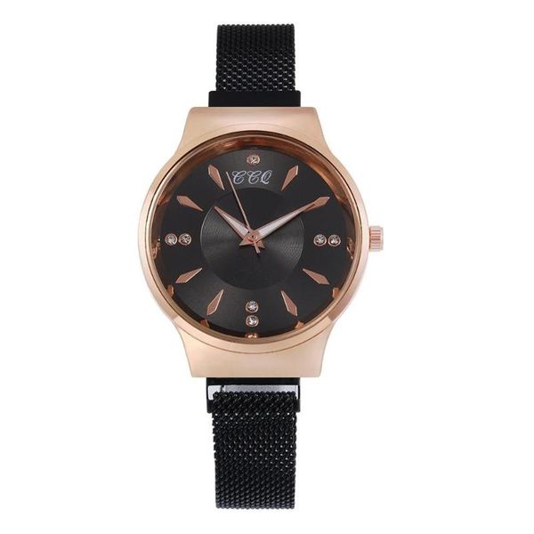 

wristwatches fashion magnetic women's watches milan watch strap wrist quartz clock ladies girls elegant bracelet dress, Slivery;brown