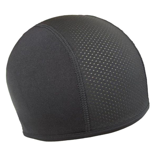 

cycling caps & masks breathable skull helmet liner running mesh cooling beanie sports motorcycle under hard headband lining, Black