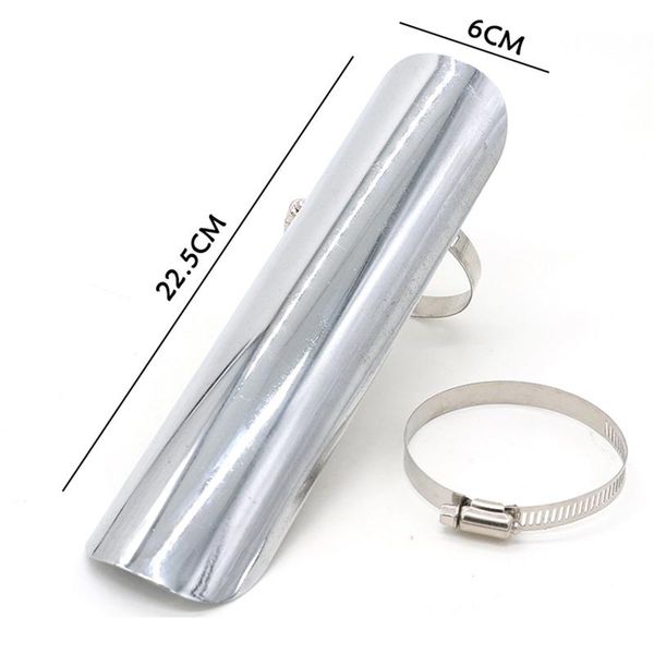 

motorcycle exhaust system muffler pipe heat shield motorbike scooter anti- protector motor retro black guard