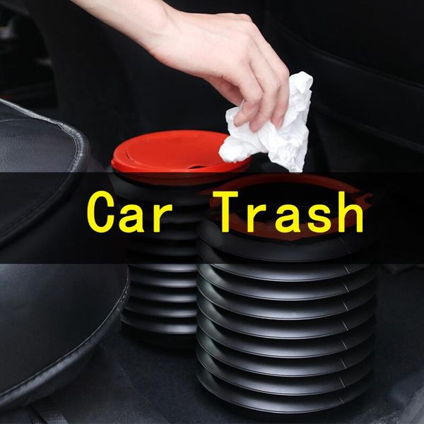 

car organizer 4l accessories trash folding and stretching cans portable water storage buckets wash bucket