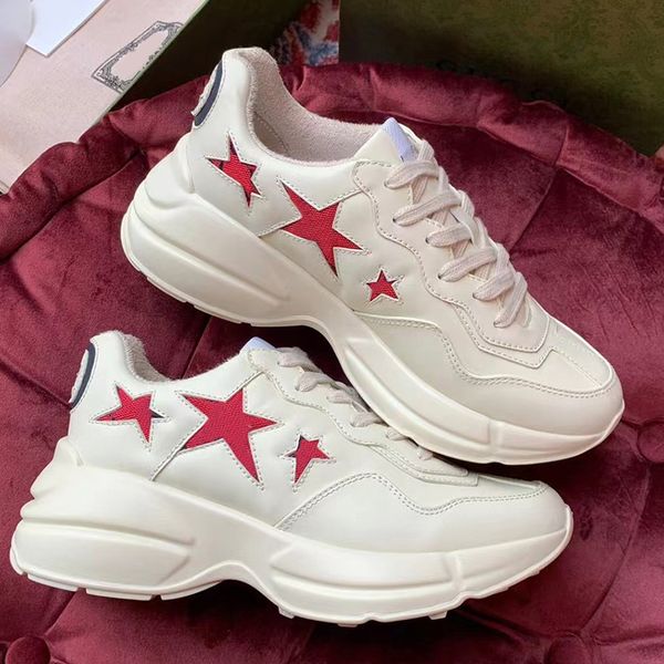 Scarpe firmate Old Dad Rhyton Sneakers da donna Beige Love Red Apple Scarpe da ginnastica da uomo Vintage Chaussures di lusso Scarpe da donna Sneakes con scatola 319