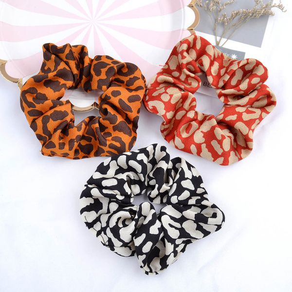 

girls hair clips hair ring woman accessories leopard pattern head headband flower snake pattern elastic band large ring headdress g22405, Slivery;white