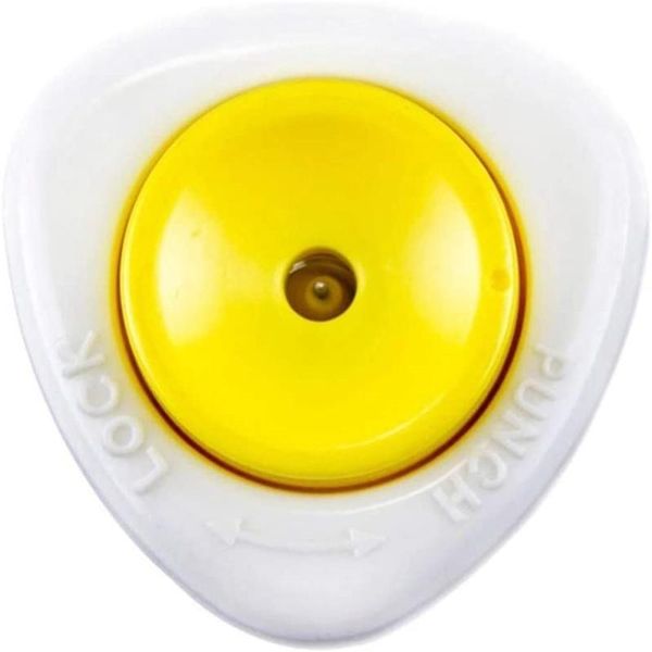 

1pc home kitchen egg whisk made of abs stainless steel white/yellow semi-automatic cooking multifunctional practical tools