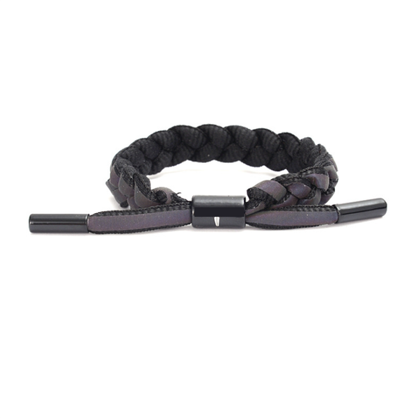 

fashion charm adjustable reflective mens sport bracelet, Black