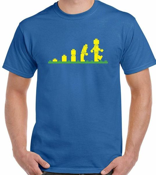 

lego evolution t-shirt mens funny tee top, White;black