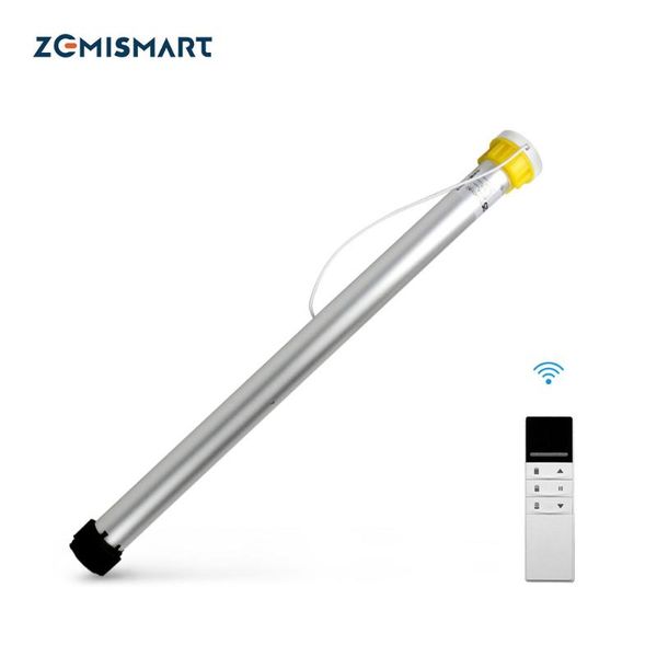 

smart home control zemismart rf rechargable roller shade blind motor built in battery for 38mm tube