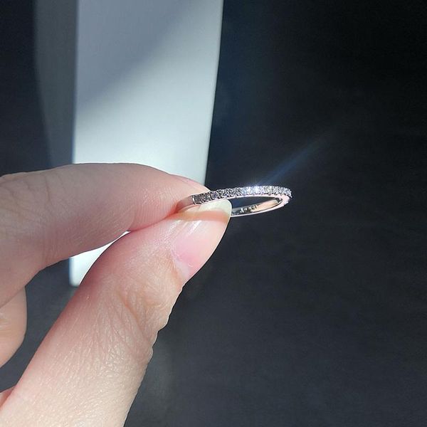 

cluster rings concise crystal finger dainty ring for women silver color fashion brand austrian micro pave jewelry dwr133, Golden;silver