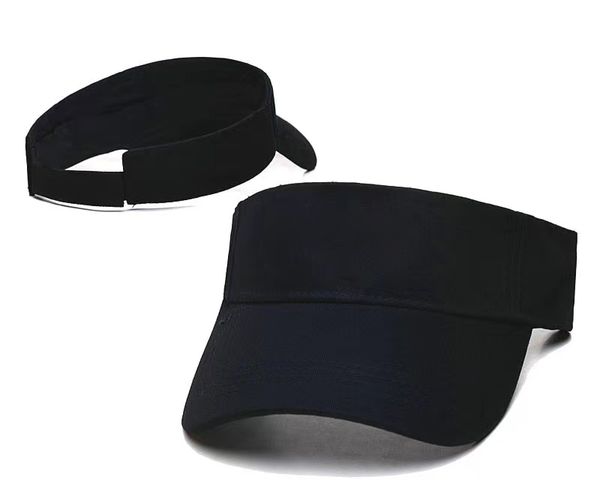 

spring summer sports letter sun hats women hat men's cap adjustable cotton visor uv protection empty tennis golf running sunscreen, Blue;gray