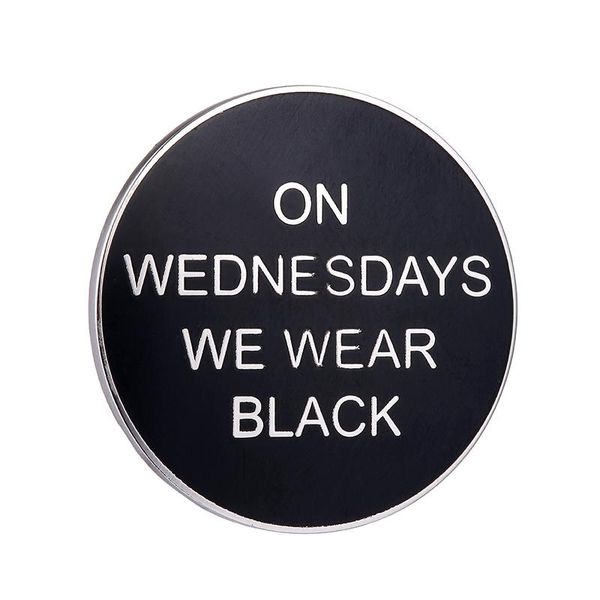

pins, brooches wednesday addams halloween brooch pins enamel metal badges lapel pin jackets fashion jewelry accessories, Gray