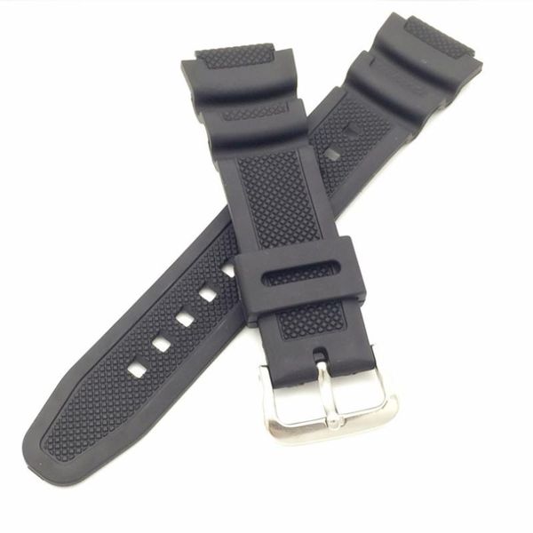 

watch bands pu rubber strap replace for ae-1000w aq-s810w sgw-400h / sgw-300h watchabnd band + tool, Black;brown