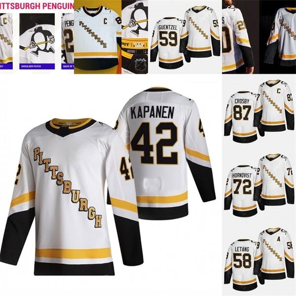 

pittsburgh penguins sidney crosby 2020-21 reverse retro jersey jared mccann patric hornqvist brian dumoulin colton sceviour bryan rust ceci, Black