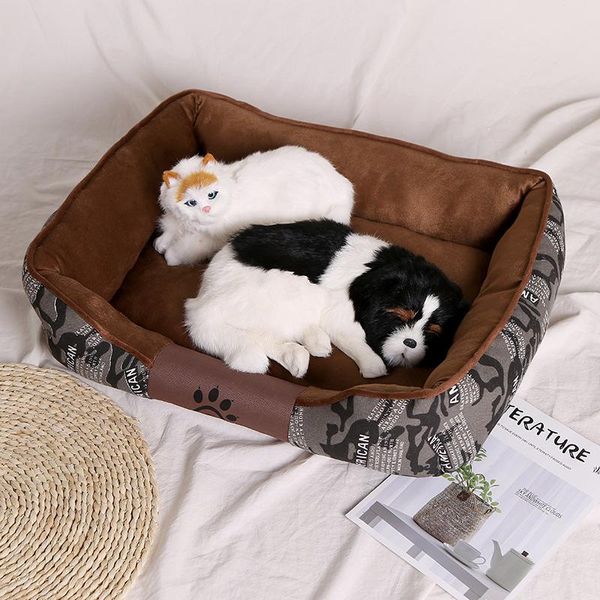 

kennels & pens 2021 bed cushion house pet-bed-mat sofa dogs-basket cat animals round plush soft long