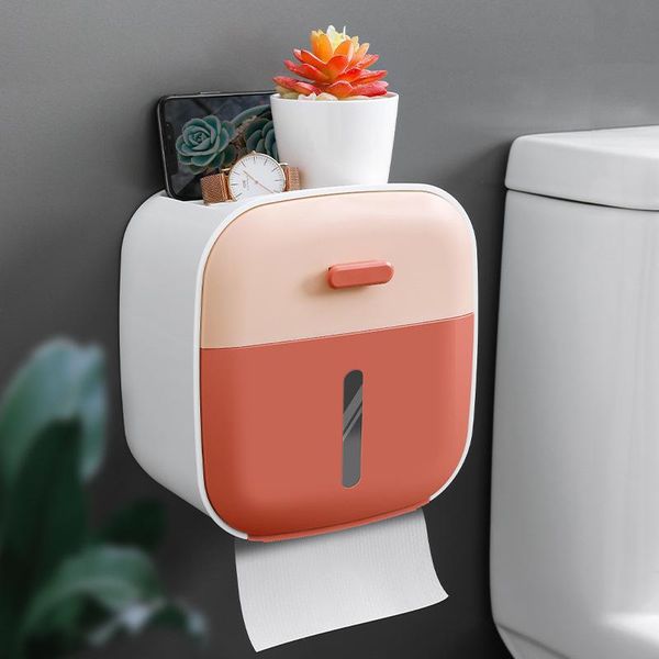 

tissue boxes & napkins toilet multi-functional plastic box no punching paper carton creative shelf