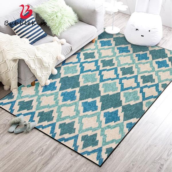 

carpets bubble kiss for living room fashion green diamond pattern carpet creative home floor mat bedroom area rugs