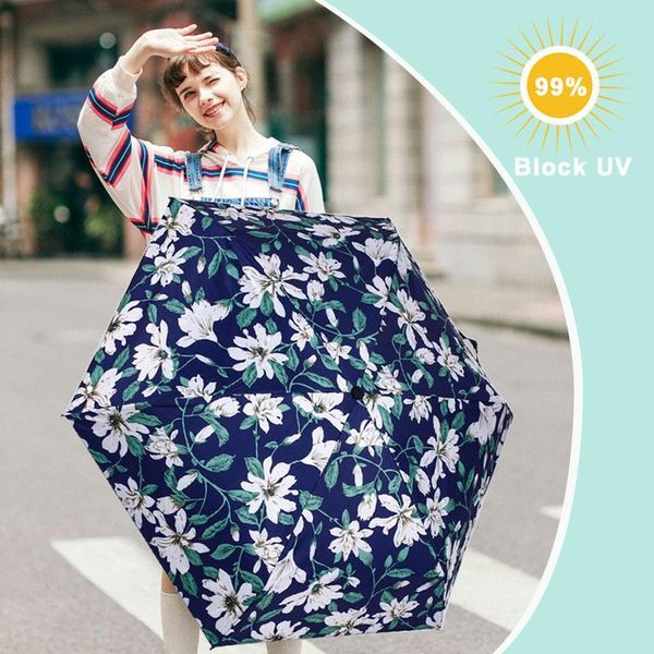

umbrellas manual multicolor home living portable umbrella sun mini fashion travel outdoor girl gifts