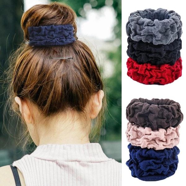 

hair accessories 1/3pcs women velvet scrunchie ties rubber band high elastic thick durable headband horsetail girl