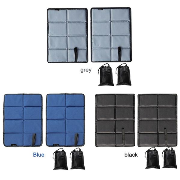 

outdoor pads 2pcs foldable seat cushion with storage bags waterproof garden camping picnic hiking equipment moisture-proof cooling se