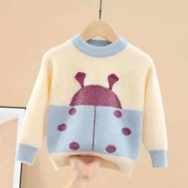 

vidmid girls cartoon sweaters autumn winter new children's foreign style sweaters baby kids girls bottom sweaters p5351 y1024, Blue