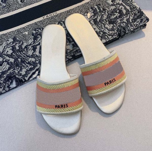 

classics sandals fashion slippers slides floral brocade gear bottoms flip flops women shoes striped beach causal slipper home011 28, Black