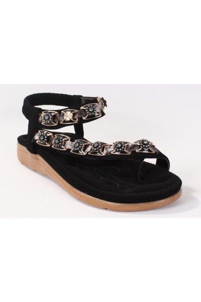 

sandals women's black orthopedic casual 20y230-4