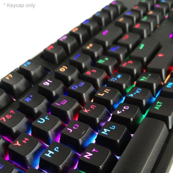 

gaming key cap gamer caps with backlight usb 104 rubber keycaps rgb wired ergonomic russian for pc lapkeyboards