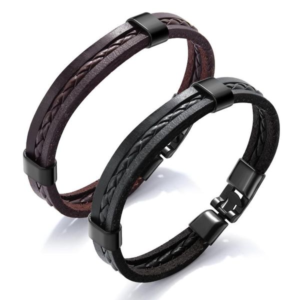 

tennis men's leather rope bracelet chaoren knitting, Golden;silver