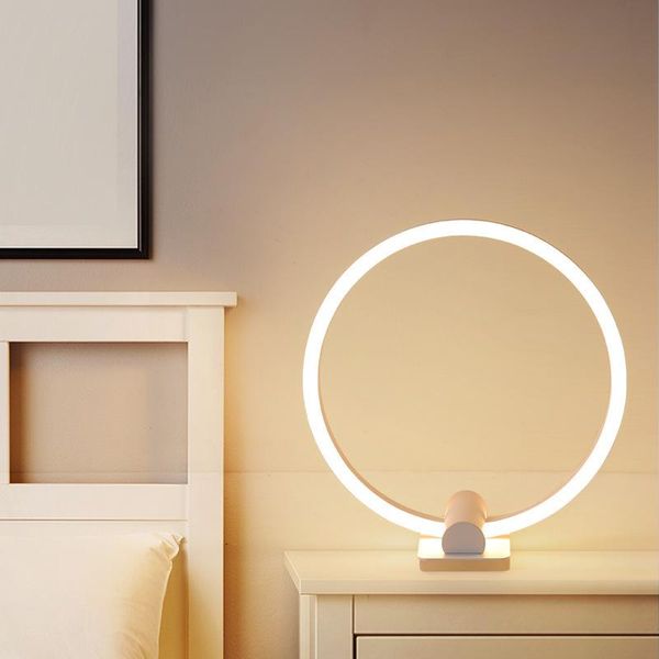 

table lamps creative ring lamp, simple led eye protection fashionable el room lamp