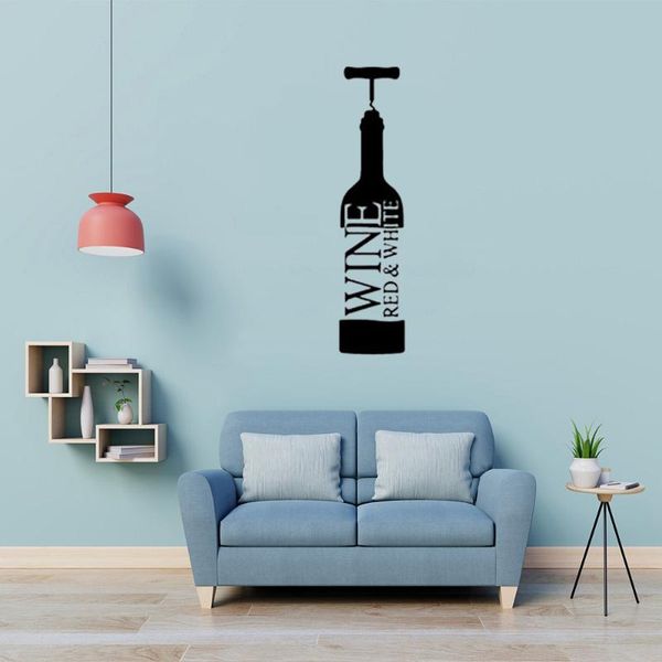 

wall stickers wine red sticker bar decal for man cave home decor revocable art mural dw5625