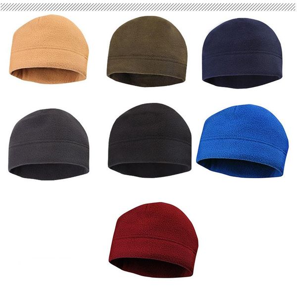 

outdoor hats winter hiking camping cap fleece sports hat for man women cold fishing cycling hunting military tactical, Black;white