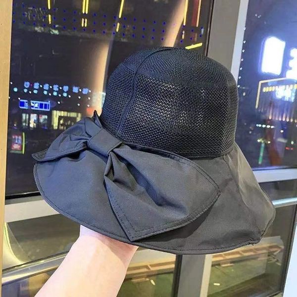 

wide brim hats women outdoor sun hat bow fisherman ladies beach travel gorras caps leisure summer 2021, Blue;gray