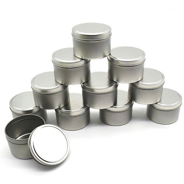 

storage bottles & jars aluminum jar empty pot candle with lid bulk round container tins for diy cream cosmetic 3colors
