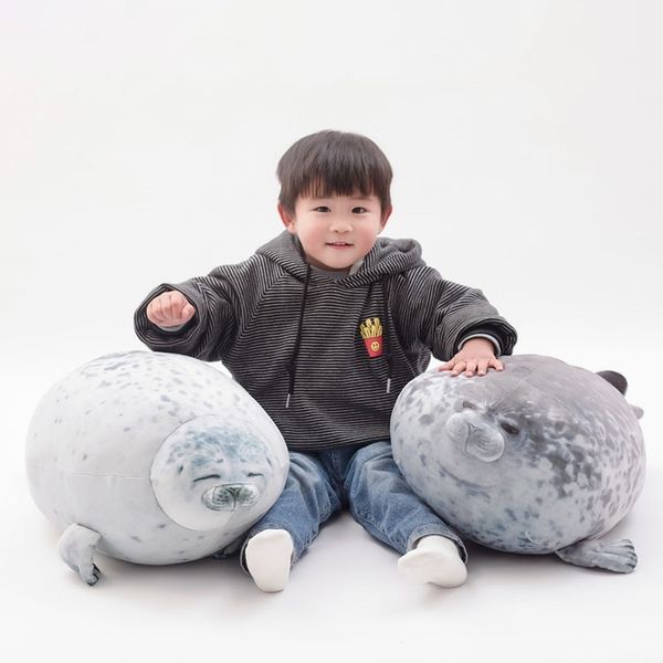 

30cm 40cm 60cm cute plush toy lifelike stuffed marine life soft doll simulation seal pillow kids toys birthday gift